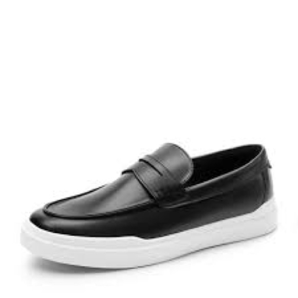 Portland Leather Company Patina Black Butter Soft Leather Loafers Size:11